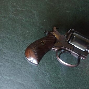 Dlouhý revolver English BULL DOG 450 krásný TOP po renovaci - 9