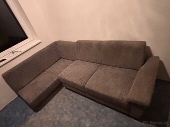 Moderní rozkládací sedací souprava – skvělý stav - 9
