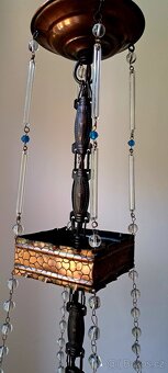 Secesní starožitný lustr, secese,1900-1910. - 9