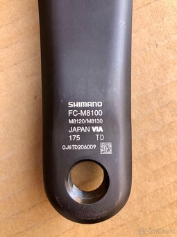 Kliky SHIMANO XT FC-M8100, 175 mm - 9