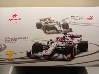 2x F1 SAUBER ALFA ROMEO C40 2021 KIMI RAIKKONEN SPARK 1:18 - 9