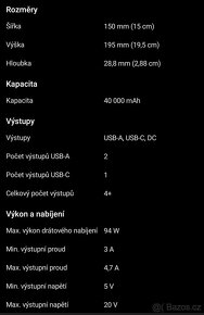 VIKING II 40000 mAh QC 3.0 černý - 9