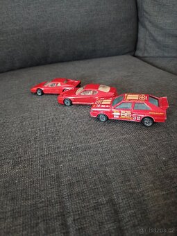 BBURAGO FERRARI, AUDI + CORGI SAAB, BMW A TRANSIT - 9