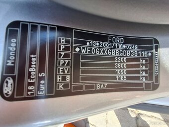 Ford Mondeo Kombi Titanium Plus 1,6 EcoBoost - 9