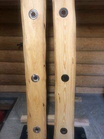 Osvětlení LED masiv - lustr dřevěný - 9