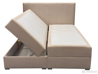 Nová Bezová postel Boxspring 160x200 a 180x200 - 9