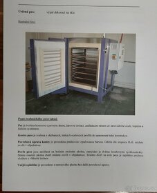 Sklářská vypalovací pec BVD - 9