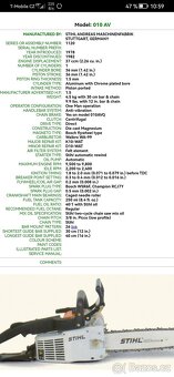 Retro pila Stihl 010AV - 9