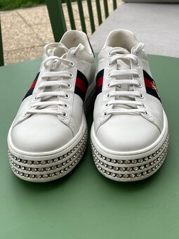Gucci luxusní tenisky Ace Platform - 9