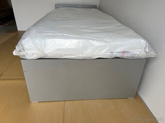 Postel 80x200 cm šedá - 9