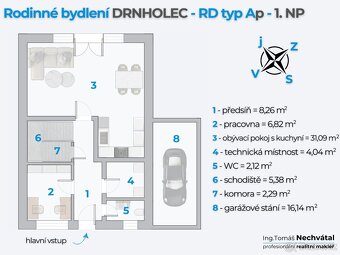 Prodej domu 5+kk z projektu Rodinné bydlení DRNHOLEC - 9