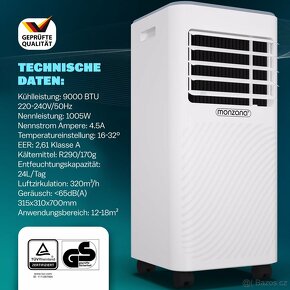 MOBILNÍ KLIMATIZACE MZKA2600 4 V 1 HLASOVÉ OVLÁDÁNÍ - 9