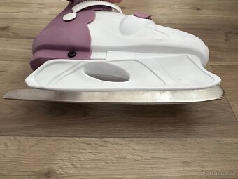 Dětské lední brusle Sportteam Kids (bílo-fialkové, dívčí) - 9