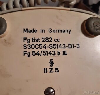Funkční pevný telefon Siemens-Halske, rok 1954 - 9