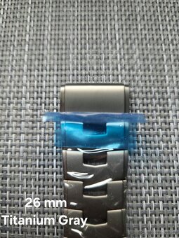 Titanové řemínky CUBE pro Garmin QuickFit 22 a 26 mm - 9