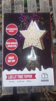 Vánoční dekorace hvězda stromek ozdoby - 9