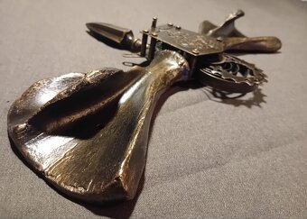 STEAMPUNK RECYCLE ART - PATINOVANÝ KOV - 9