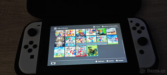Nintendo Switch V1 s Cfw kompletní balení+příslušenství - 9