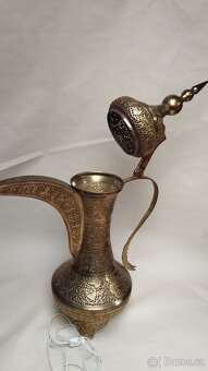 Orientalní lampa velká, stolek a malá lampa - 9