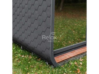 Finská sauna LUX MINI sauna o rozměrech 245×300 - 9