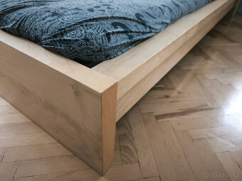 IKEA MALM 180x200 + výsuvný díl za čelo + polohovací rošty - 9