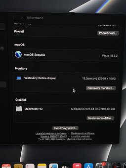 Apple MacBook Pro 13, M1, 16GB RAM a 1TB SSD - TOP STAV - 9