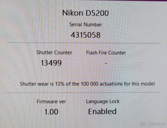 Nikon D5200, nabíječka, baterie, karta 32gb, brašna - 9