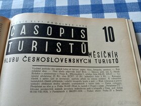 ČASOPIS TURISTŮ ročníky 1934,1935,1936, 1937 - 9