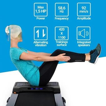 SLEVA Běhací pás skládací/kompaktní Klarfit - 9