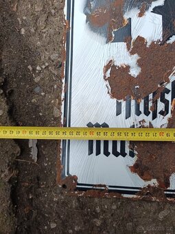 Stará smaltovaná cedule ze Sudet 2. - 9