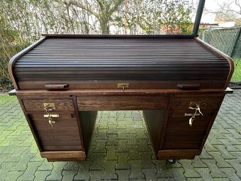 Americký starožitný psací stůl - 9