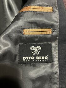 Pánský oblek - Sako + kalhoty Otto Berg vel.48 - 9