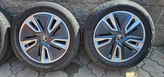 Originál alu Škoda Fabia 4 5x100 195/55 R16 - 6mm letní pneu - 9