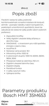 Vestavná trouba a mikrovlnka BOSCH - 9