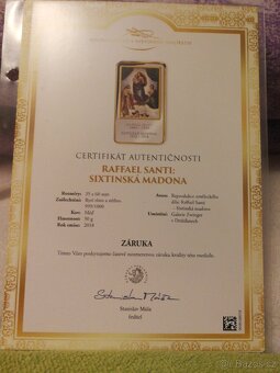 Mistrovská díla světového malířství - pamětní medaile - 9