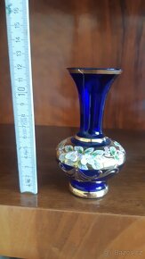 Novoborské sklo - vázy, skleničky, ... - 9