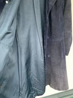 tm. modrý semišový kabát - vel. M - 9