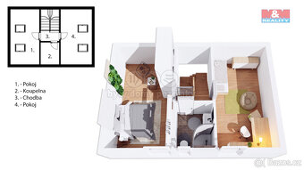 Prodej nájemního domu, 249 m², Černá v Pošumaví, ul. Bližná - 9