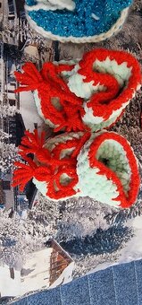 Krásné nové dětské botičky domácí výroby nepoužité - 9