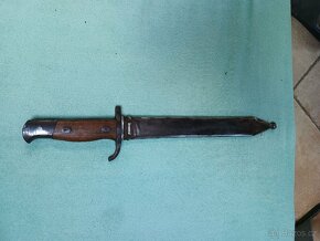 Legionářský útočný nůž upravený  Arisaka s pochvou - 9