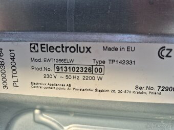 ELECTROLUX A ++, ZÁRUKA DOPRAVA INSTALACE PŘEDV - 9