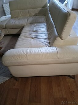 Použitá kožená sedací souprava. - 9