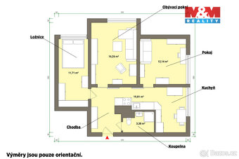Prodej bytu 3+1, 64 m² v Tachově, ul. Zárečná - 9