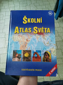 Školní atlas světa (2x), České republiky, Geografie 1 a 3 - 9