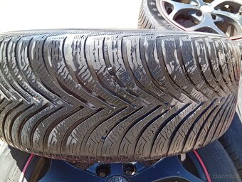 Prodám ALU kola 5x112, zimní pneu 205 55 16, 6,5jx16, Et 42 - 9