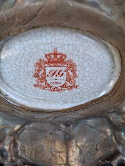 Luxusní porcelánová žardiniéra, značená - 9