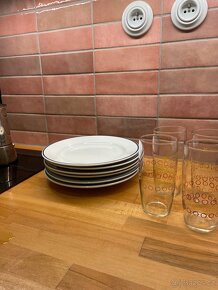 Retro sklenice a talíře z 60 let - 9
