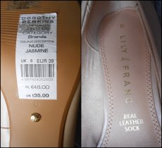 Tělové lodičky Dorothy Perkins (vel. 39) - 9