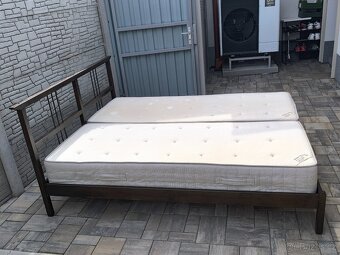 Prodám manželskou postel + Matrace 160cm x 200cm - 9