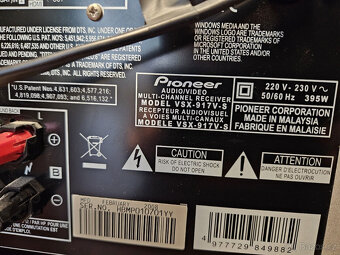 Pioneer VSX-917 7.1 x 110 W AV receiver USB , LCD DO, kalibr - 9